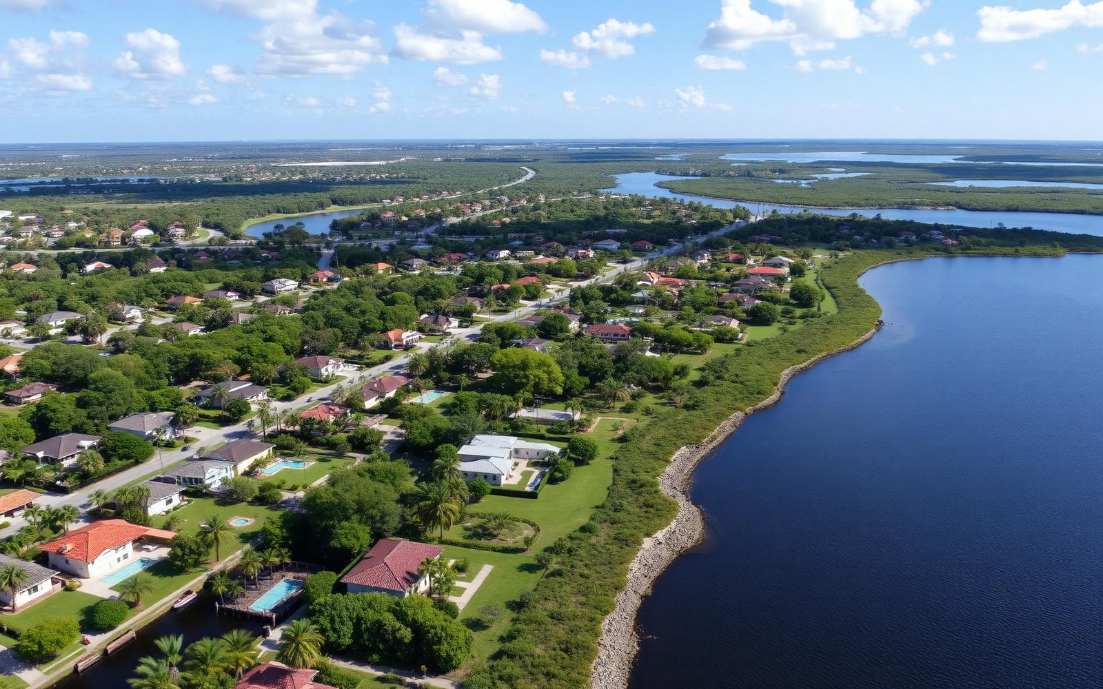 Aerial view of Southwest Florida
